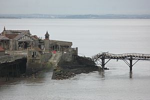 2016 at Birnbeck Pier - North Steamer Pier damage