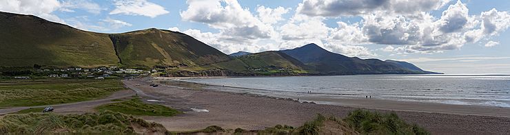 Beach Rossbeigh in Dingle Bay Kerry Ireland