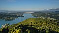 Blick vom ehemaligen Aussichtsturm am Pyramidenkogel Richtung Klagenfurt