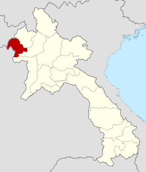 Location of Bokeo province in Laos