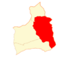 Map of Putre commune in Arica and Parinacota Region