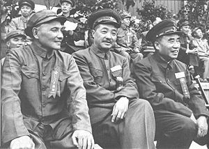 Deng Xiaoping, He Long and Zhu De