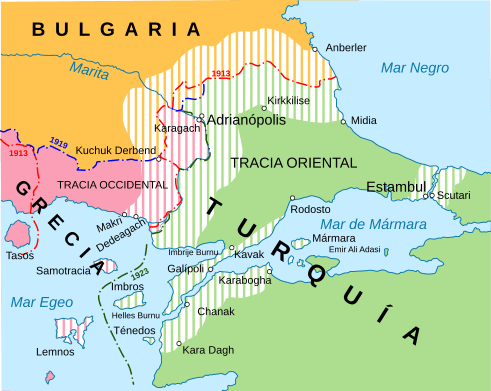 FronteraOccidentalTurcaTratadoDeLausana19230724