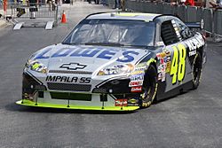 Jimmie Johnson Practice