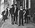 Lewis W Hine boys at Amoskeag Millyard 1909