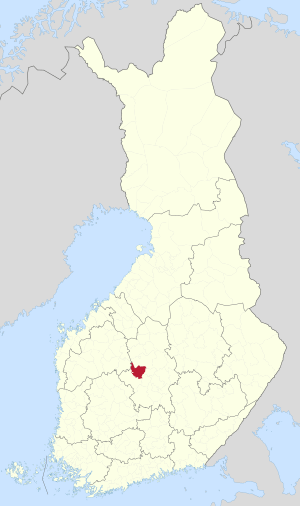 Location of Multia in Finland