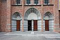 St Ignatius Church entrance, Stamford Hill by John Salmon Geograph 2677605