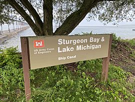 Sturgeon Bay Shipping Canal Sign