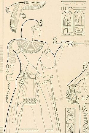 Ramesses VII from tomb KV1, drawn by Karl Richard Lepsius