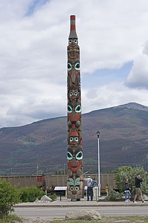 Two Brothers totem pole Jasper