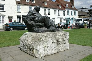 Westerham Churchill statue