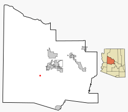 Location in Yavapai County and the state of Arizona