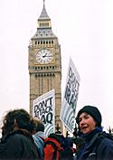 Big ben protesters