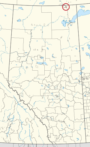 Location in Alberta