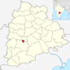 Hyderabad in Telangana (India).svg