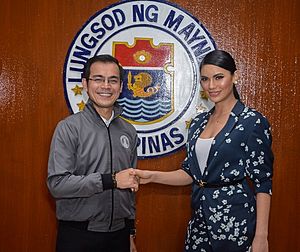 Isko Moreno and Gazini Ganados on September 3, 2019