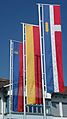 Liechtenstein schaan flags 2009-08-15