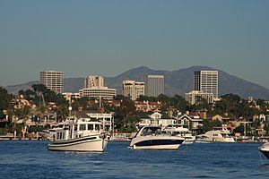 Newport Center Skyline and Santa Ana Mountains