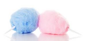 Pink and blue cotton candy