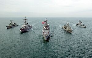 US Aust UK warships Dec 02