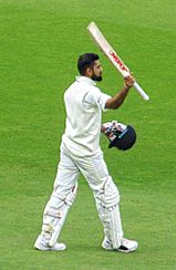 Virat Kohli after his century at Trent Bridge (cropped)