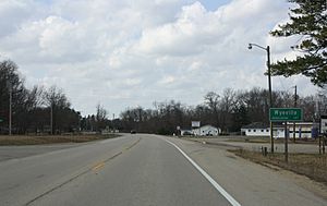 Wyeville Wisconsin Sign WIS21