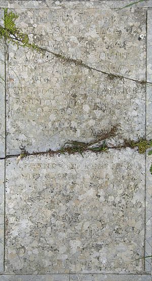 A detailed photo of his gravestone