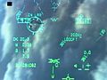 F-18 HUD gun symbology