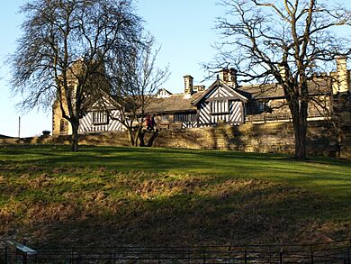 Looking Up at Shibden Hall