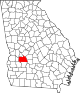 State map highlighting Sumter County