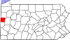 State map highlighting Lawrence County