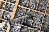 Metal movable type