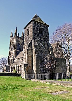 Old and new church, Mirfield. (3402662366)