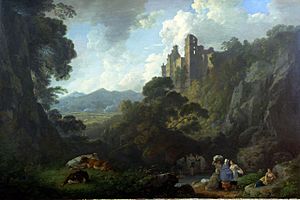 Rosslyn Castle, by Julius Caesar Ibbetson