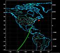 STS-135 Long-range ground track Orbit 200