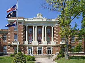 Scott County courthouse in Benton