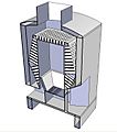 Sylvester stove cutaway