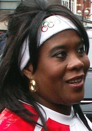 A headshot of Tessa Sanderson