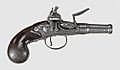 Toby version of a Queen Anne flintlock pistol