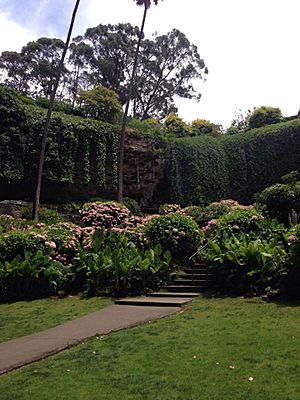 Umpherston Sinkhole, from centre, in Mount Gambier (2016)