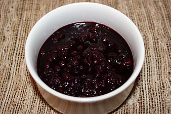 Wild blueberry sauce