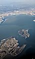 Angel Island Tiburon Belvedere aerial