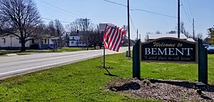 Bement, Illinois welcome sign