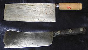 Chinese and old North American cleavers