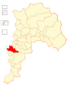 Map of the Valparaíso commune in the Valparaíso Region