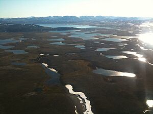 Flying over Baffin Island