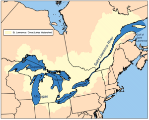 Grlakes lawrence map