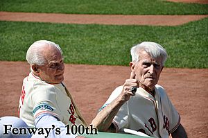 Johnny Pesky and Bobby Doerr at Fenway's 100th Anniversary Game