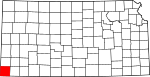 State map highlighting Morton County