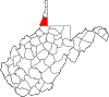 State map highlighting Marshall County